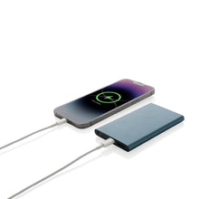 Carica l'immagine nel visualizzatore di Gallery, power bank personalizzati in lega di alluminio riciclato, abs riciclato colore blu_blu 121703959 DET03