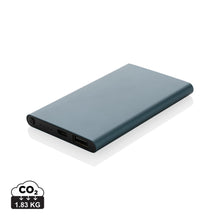 Carica l'immagine nel visualizzatore di Gallery, power bank personalizzati in lega di alluminio riciclato, abs riciclato colore blu_blu 121703959 DET01