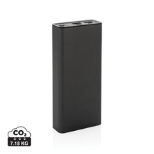 Carica l'immagine nel visualizzatore di Gallery, power bank da personalizzare in alluminio riciclato, abs riciclato colore grigio_grigio 121703980 DET01