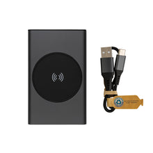 Carica l'immagine nel visualizzatore di Gallery, power bank da personalizzare in alluminio riciclato, abs riciclato colore grigio_grigio 121703981 DET07