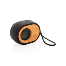Carica l'immagine nel visualizzatore di Gallery, casse speaker bluetooth personalizzate in bambù, poliestere colore nero_nero 121704517 VAR01