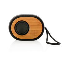 Carica l'immagine nel visualizzatore di Gallery, casse speaker bluetooth personalizzate in bambù, poliestere colore nero_nero 121704517 DET04