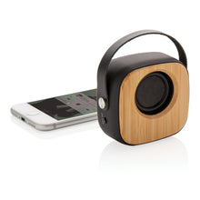 Carica l'immagine nel visualizzatore di Gallery, casse speaker bluetooth personalizzate in abs, bambù colore nero_nero 121704575 DET03