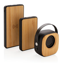 Carica l'immagine nel visualizzatore di Gallery, casse speaker bluetooth personalizzate in abs, bambù colore nero_nero 121704575 DET06