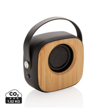 Carica l'immagine nel visualizzatore di Gallery, casse speaker bluetooth personalizzate in abs, bambù colore nero_nero 121704575 DET01