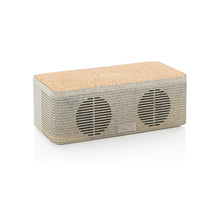 Carica l'immagine nel visualizzatore di Gallery, casse speaker bluetooth stampate con logo in paglia di grano, abs colore cachi_verde scuro 121704588 DET02