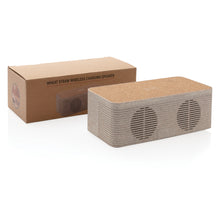 Carica l'immagine nel visualizzatore di Gallery, casse speaker bluetooth stampate con logo in paglia di grano, abs colore cachi_verde scuro 121704588 DET09