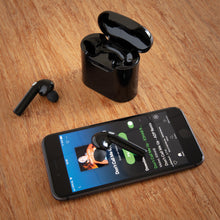 Carica l'immagine nel visualizzatore di Gallery, auricolari wireless personalizzati in abs colore nero_nero 121704618 DET08