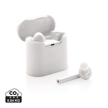 Carica l'immagine nel visualizzatore di Gallery, auricolari wireless da personalizzare in abs colore bianco_bianco 121704618 DET01