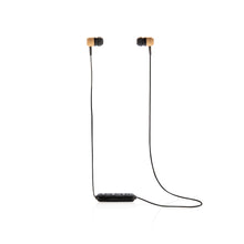 Carica l'immagine nel visualizzatore di Gallery, auricolari wireless pubblicitari in bambù, abs colore marrone_marrone 121704627 VAR01