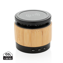 Carica l'immagine nel visualizzatore di Gallery, casse speaker bluetooth stampate con logo in bambù, abs colore marrone_marrone 121704634 DET01