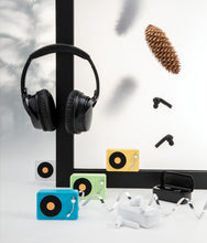 Carica l'immagine nel visualizzatore di Gallery, cuffie bluetooth personalizzate in abs, pu colore nero_nero 121704636 DET09