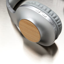 Carica l'immagine nel visualizzatore di Gallery, cuffie bluetooth personalizzate in abs, bambù colore grigio_grigio 121704640 DET08