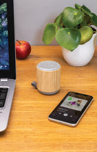 Carica l'immagine nel visualizzatore di Gallery, casse speaker bluetooth stampate con logo in abs, bambù colore marrone_marrone 121704654 DET07