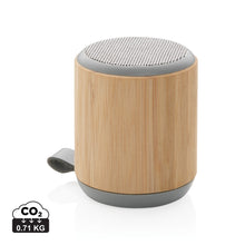 Carica l'immagine nel visualizzatore di Gallery, casse speaker bluetooth stampate con logo in abs, bambù colore marrone_marrone 121704654 DET01