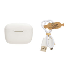 Carica l'immagine nel visualizzatore di Gallery, auricolari wireless da personalizzare in abs riciclato, silicone colore bianco_bianco 121704675 DET05