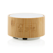 Carica l'immagine nel visualizzatore di Gallery, casse speaker bluetooth da personalizzare in fsc® bambù, abs riciclato colore bianco_bianco 121704676 DET04