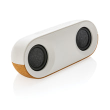 Carica l'immagine nel visualizzatore di Gallery, casse speaker bluetooth stampate con logo in abs riciclato, fsc® sughero colore marrone_marrone 121704678 VAR01