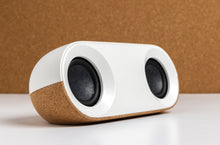 Carica l'immagine nel visualizzatore di Gallery, casse speaker bluetooth stampate con logo in abs riciclato, fsc® sughero colore marrone_marrone 121704678 DET09