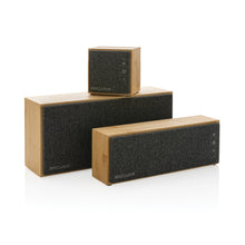 Carica l'immagine nel visualizzatore di Gallery, casse speaker bluetooth stampate con logo in fsc® bambù colore marrone_marrone 121704680 DET08