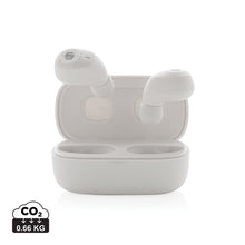 Carica l'immagine nel visualizzatore di Gallery, auricolari wireless da personalizzare in abs riciclato, pu colore bianco_bianco 121704698 DET01
