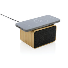 Carica l'immagine nel visualizzatore di Gallery, casse speaker bluetooth stampate con logo in fsc® bambù, abs riciclato colore marrone_marrone 121704713 DET03