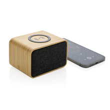Carica l'immagine nel visualizzatore di Gallery, casse speaker bluetooth stampate con logo in fsc® bambù, abs riciclato colore marrone_marrone 121704713 DET04