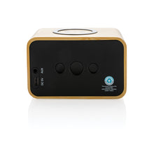 Carica l'immagine nel visualizzatore di Gallery, casse speaker bluetooth stampate con logo in fsc® bambù, abs riciclato colore marrone_marrone 121704713 DET08