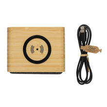 Carica l'immagine nel visualizzatore di Gallery, casse speaker bluetooth stampate con logo in fsc® bambù, abs riciclato colore marrone_marrone 121704713 DET09