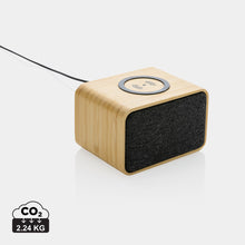 Carica l'immagine nel visualizzatore di Gallery, casse speaker bluetooth stampate con logo in fsc® bambù, abs riciclato colore marrone_marrone 121704713 DET01