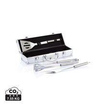 Carica l'immagine nel visualizzatore di Gallery, set barbecue stampati con logo in acciaio inossidabile, alluminio colore argento_argento 121713934 DET01