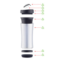 Carica l'immagine nel visualizzatore di Gallery, tazze termiche e bicchieri con tappo personalizzate in pp, alluminio colore nero_nero 121714951 DET05