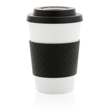Carica l'immagine nel visualizzatore di Gallery, tazze termiche e bicchieri con tappo personalizzate in pp, silicone colore nero_nero 121714984 DET03