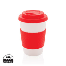 Carica l'immagine nel visualizzatore di Gallery, tazze termiche e bicchieri con tappo promozionali in pp, silicone colore rosso-ciliegia_rosso 121714984 DET01