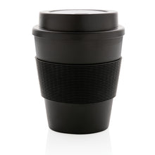Carica l'immagine nel visualizzatore di Gallery, tazze termiche e bicchieri con tappo personalizzate in pp, silicone colore nero_nero 121714985 DET03
