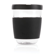 Carica l'immagine nel visualizzatore di Gallery, tazze termiche e bicchieri con tappo personalizzate in vetro, silicone colore nero_nero 121714987 DET03