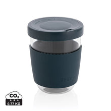Carica l'immagine nel visualizzatore di Gallery, tazze termiche e bicchieri con tappo personalizzate in vetro, silicone colore blu_blu 121714987 DET01