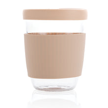 Carica l'immagine nel visualizzatore di Gallery, tazze termiche e bicchieri con tappo stampate con logo in vetro, silicone colore marrone_marrone 121714987 DET04
