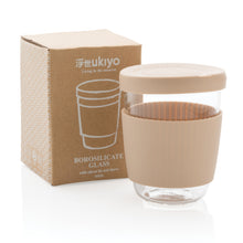 Carica l'immagine nel visualizzatore di Gallery, tazze termiche e bicchieri con tappo stampate con logo in vetro, silicone colore marrone_marrone 121714987 DET09