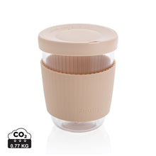 Carica l'immagine nel visualizzatore di Gallery, tazze termiche e bicchieri con tappo stampate con logo in vetro, silicone colore marrone_marrone 121714987 DET01
