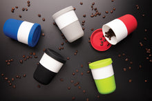 Carica l'immagine nel visualizzatore di Gallery, tazze termiche e bicchieri con tappo personalizzate in pla, silicone colore nero_nero 121715000 DET07