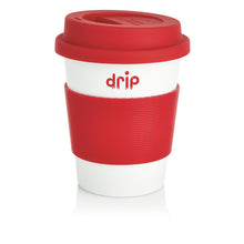 Carica l'immagine nel visualizzatore di Gallery, tazze termiche e bicchieri con tappo promozionali in pla, silicone colore rosso-ciliegia_rosso 121715005 DET05