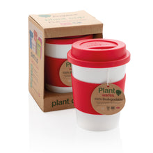 Carica l'immagine nel visualizzatore di Gallery, tazze termiche e bicchieri con tappo promozionali in pla, silicone colore rosso-ciliegia_rosso 121715005 DET08