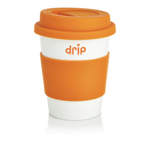 Carica l'immagine nel visualizzatore di Gallery, tazze termiche e bicchieri con tappo promozionali in pla, silicone colore arancione_arancione 121715005 DET05