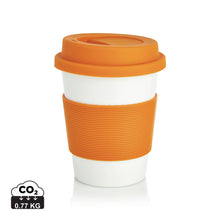 Carica l'immagine nel visualizzatore di Gallery, tazze termiche e bicchieri con tappo promozionali in pla, silicone colore arancione_arancione 121715005 DET01
