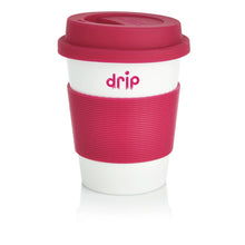 Carica l'immagine nel visualizzatore di Gallery, tazze termiche e bicchieri con tappo stampate con logo in pla, silicone colore rosa_rosa 121715005 DET05