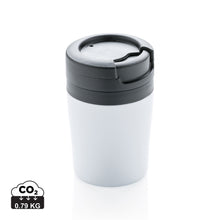 Carica l'immagine nel visualizzatore di Gallery, tazze termiche e bicchieri con tappo da personalizzare in pp, acciaio inossidabile colore bianco_bianco 121715009 DET01