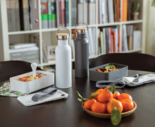 Carica l'immagine nel visualizzatore di Gallery, borracce da personalizzare in acciaio inossidabile, bambù colore bianco_bianco 121715400 DET09