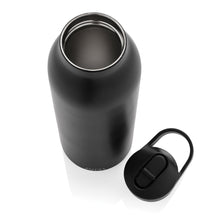 Carica l'immagine nel visualizzatore di Gallery, borracce personalizzate in acciaio inossidabile riciclato, polipropilene riciclato colore nero_nero 121715525 DET07