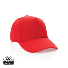 Carica l'immagine nel visualizzatore di Gallery, cappellini personalizzabili in cotone riciclato colore rosso-ciliegia_rosso 121717048 DET01